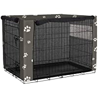 QEES Fundas para jaula de perro- resistente al viento- cubierta para jaula de mascotas- cubierta para jaula de mascotas…